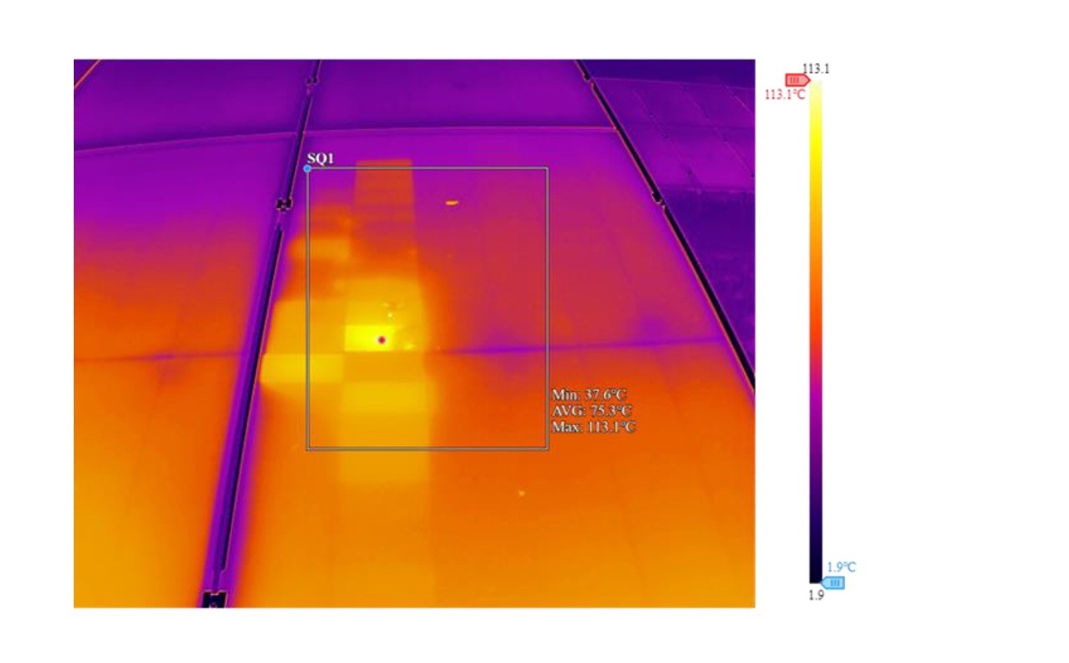 Hot-Spot na module fotowoltaicznym